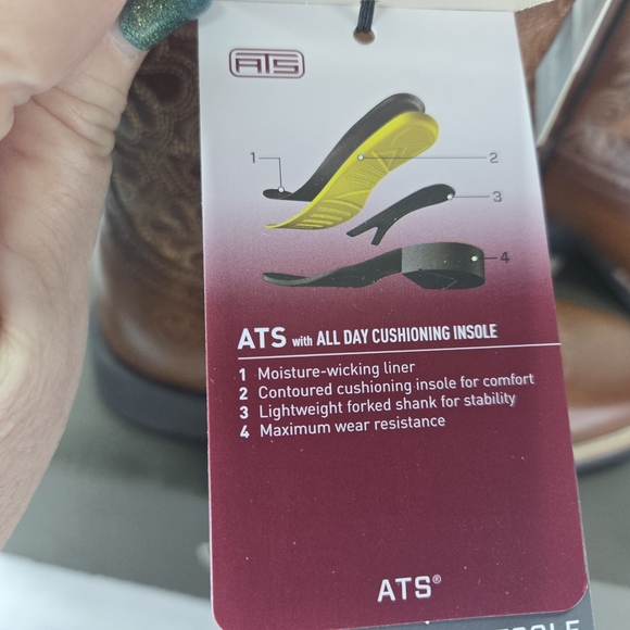 Ariat Women’s Round Up Remuda Brown Leather Cowboy Boots Women's 5.5 or 4 Youth - Picture 13 of 16